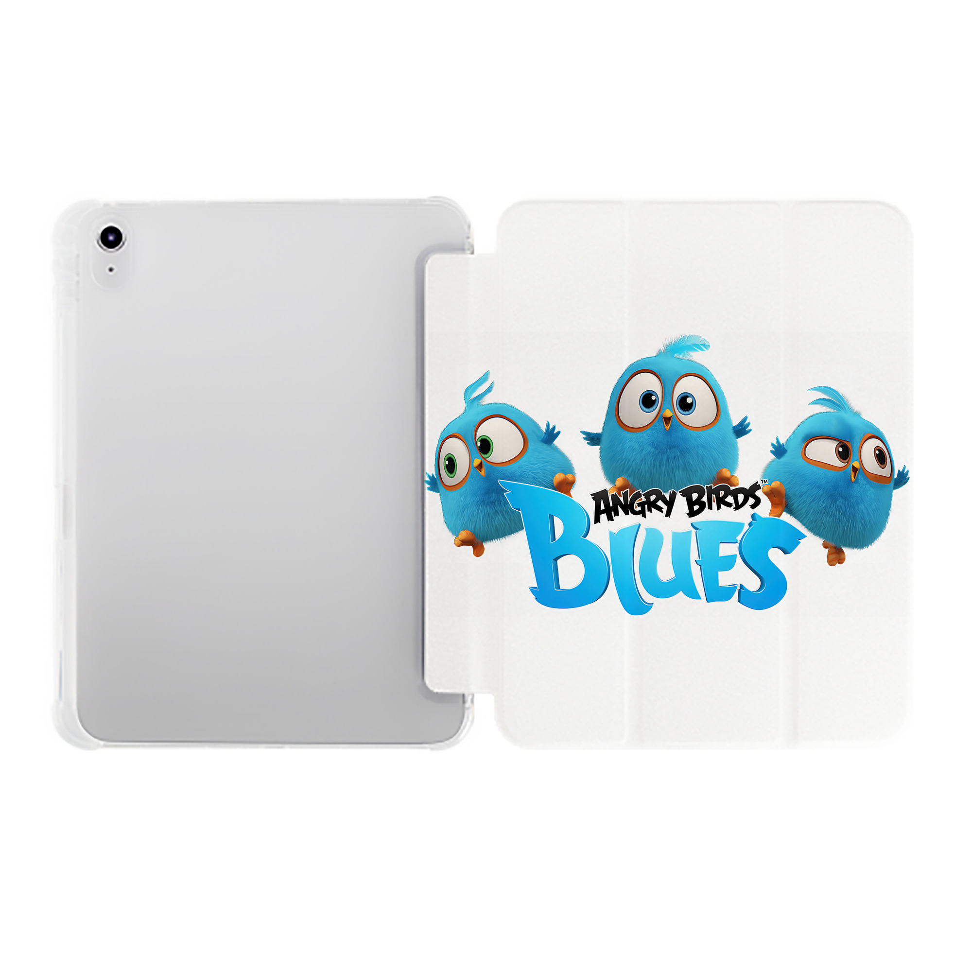 （画像用） Angry Birds アングリーバード IPad ケース ペン収納付き 三つ折りスタンド PUレザー×シリコン 対応機種9.5/10.5/10.9インチ